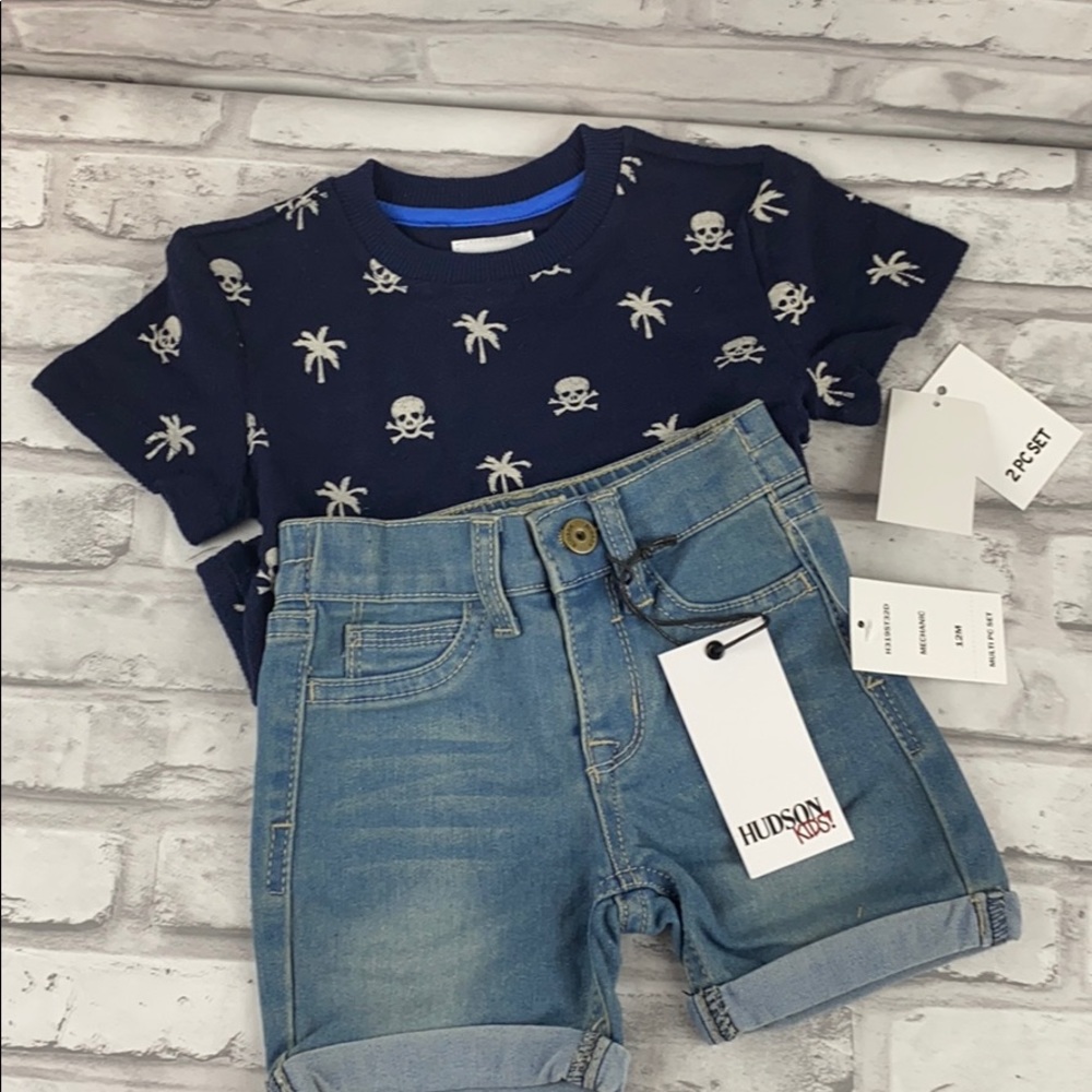 Hudson kids short set size 12 mos